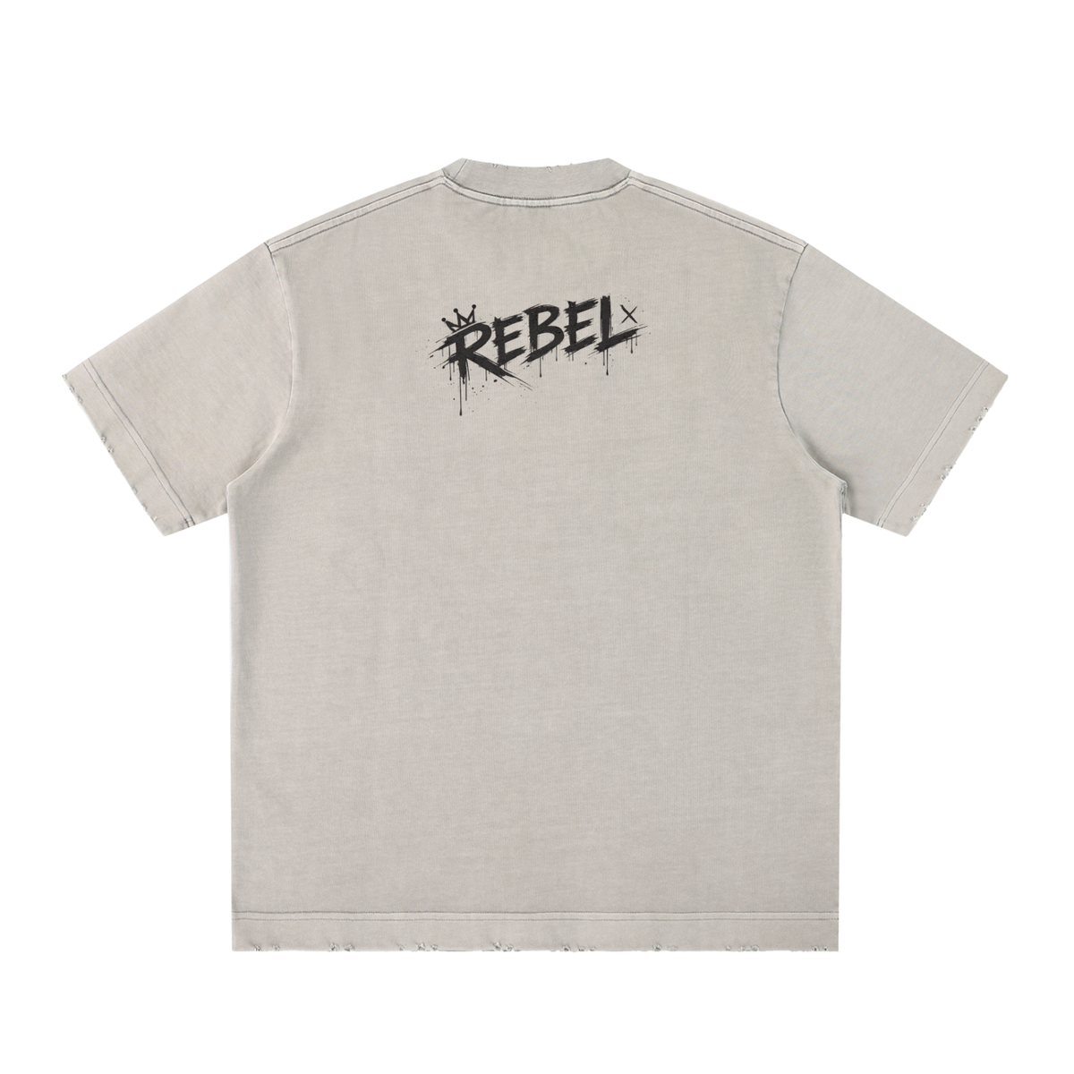 Heavyweight Vintage Washed Frayed T-Shirt