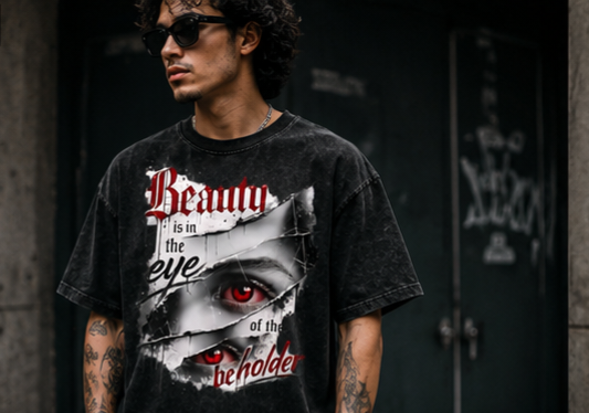 Snow Washed Oversized Cotton T-Shirt